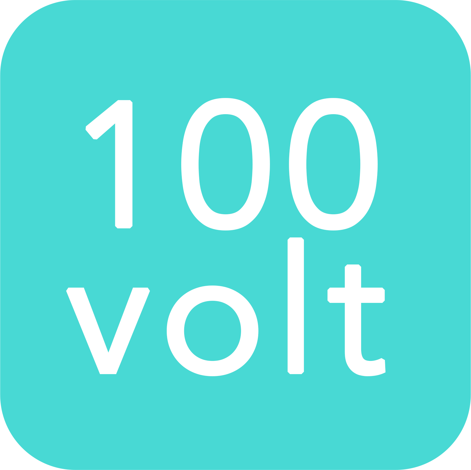 100V